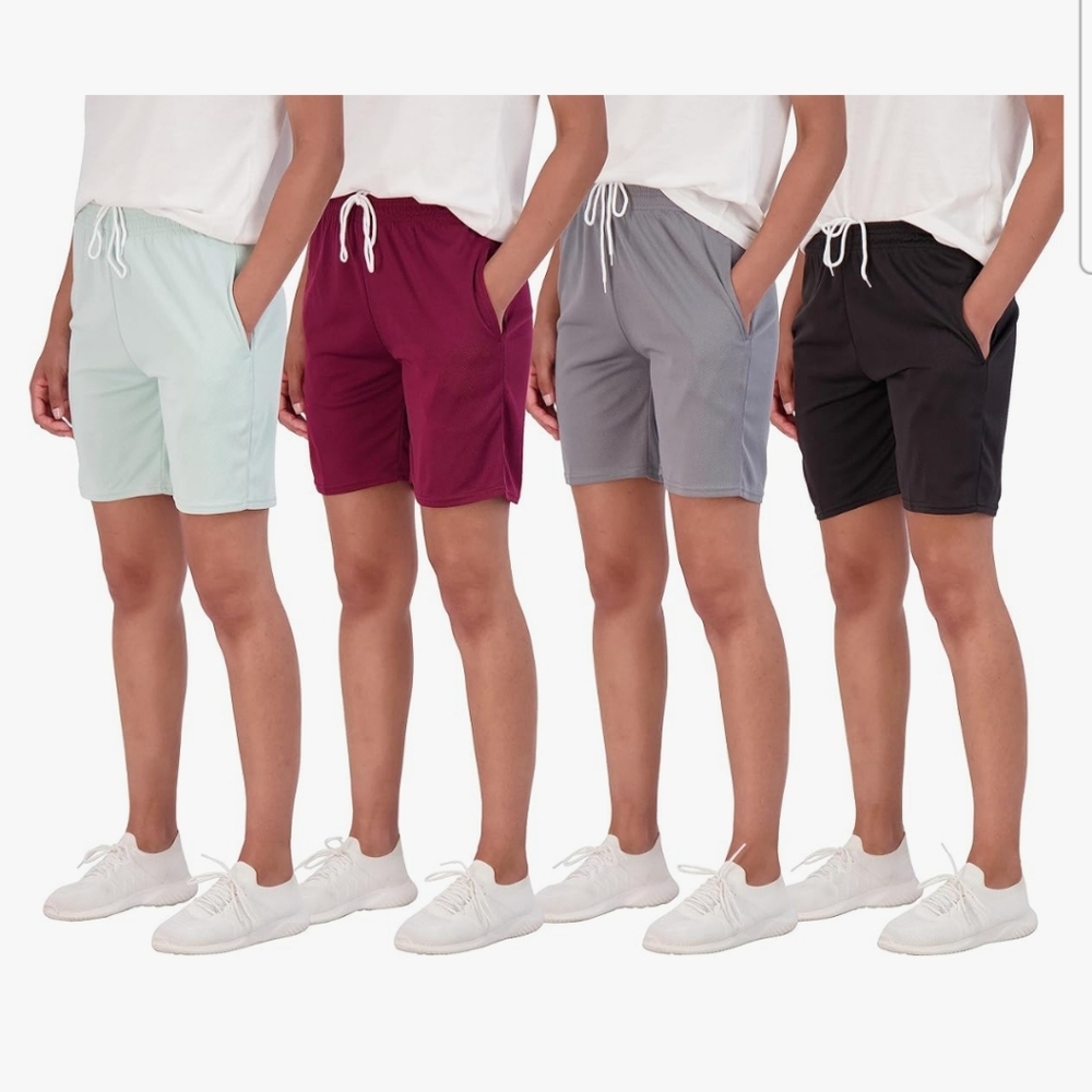 New 4 pack xl Bermuda mesh quick dry shorts